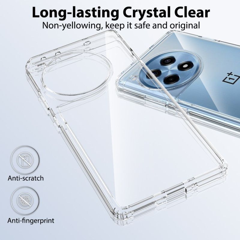 Skal Oneplus 12r Telefonfodral Transparent Anti-gulning