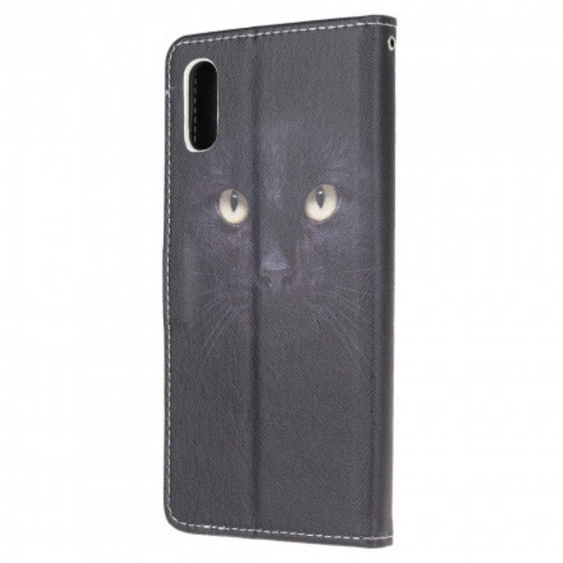 Fodral För Samsung Galaxy Xcover 5 Black Strappy Cat Eyes