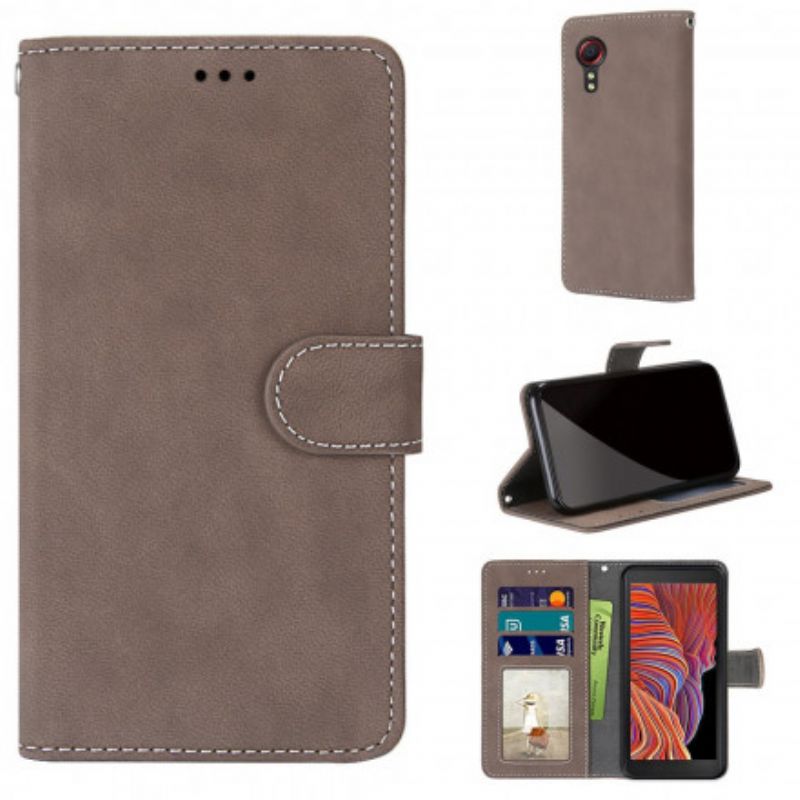 Fodral Samsung Galaxy Xcover 5 Style Leather Vintage Couture