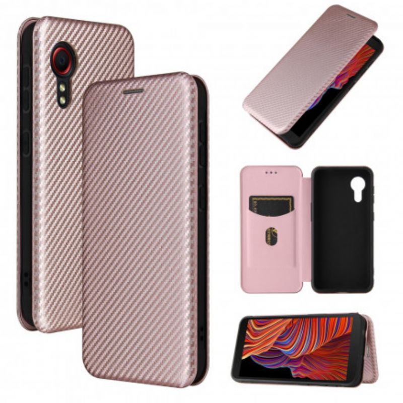 Folio-fodral Samsung Galaxy Xcover 5 Kolfiber