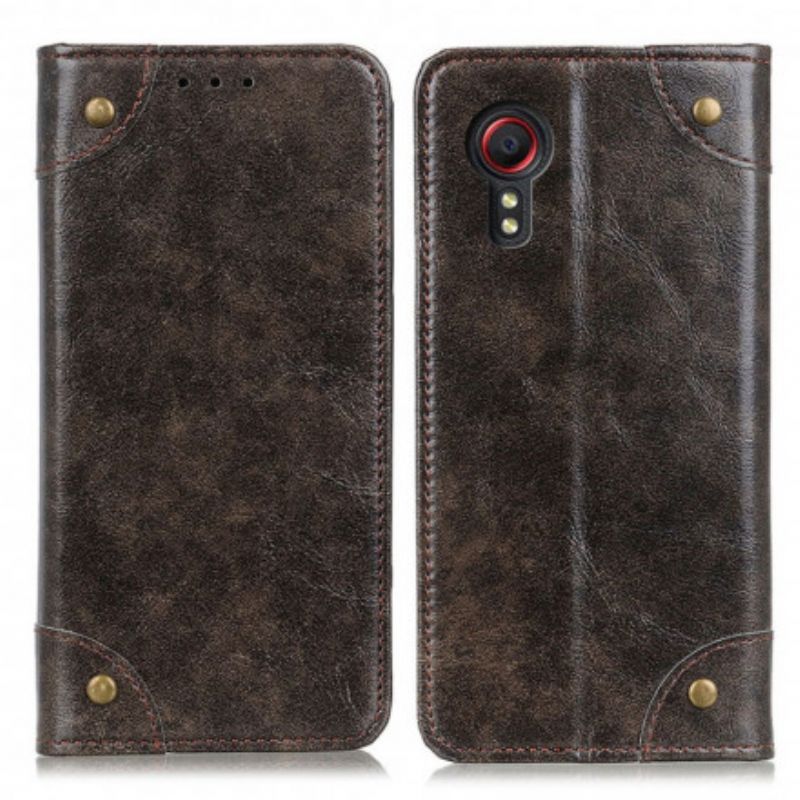 Folio-fodral Samsung Galaxy Xcover 5 Vintage Nitar Version