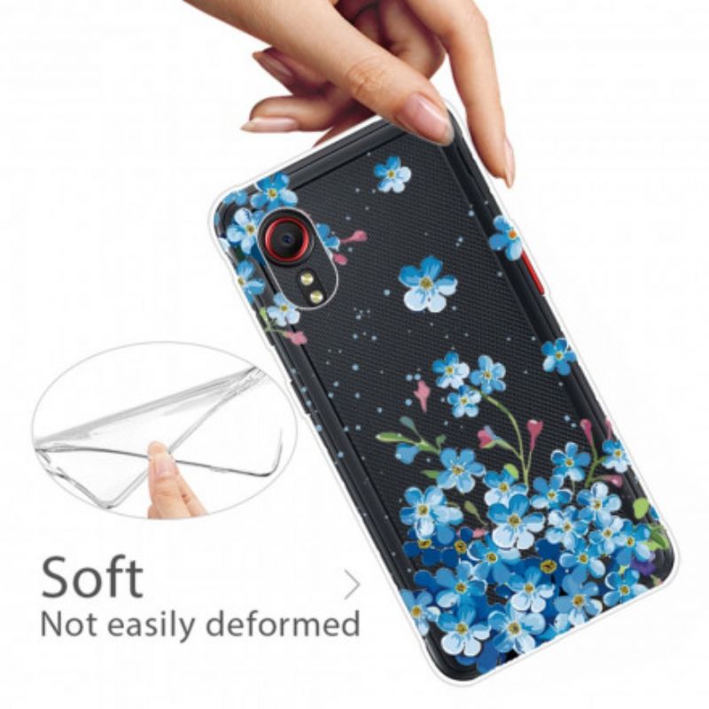 Skal Samsung Galaxy Xcover 5 Blå Blommor