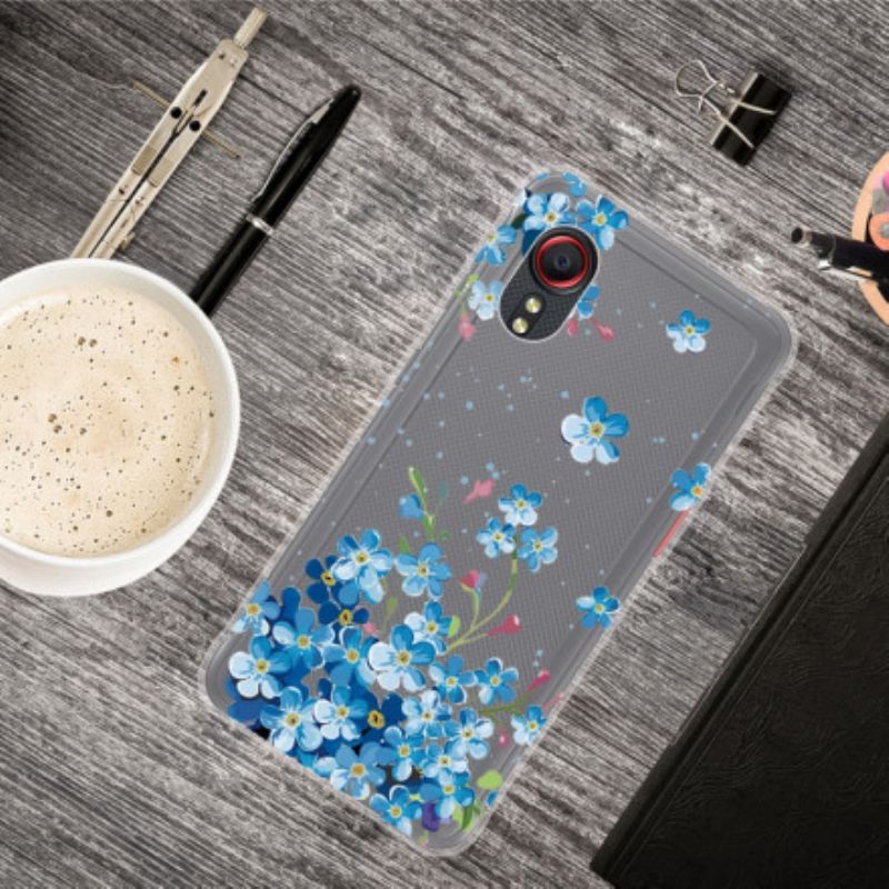 Skal Samsung Galaxy Xcover 5 Blå Blommor