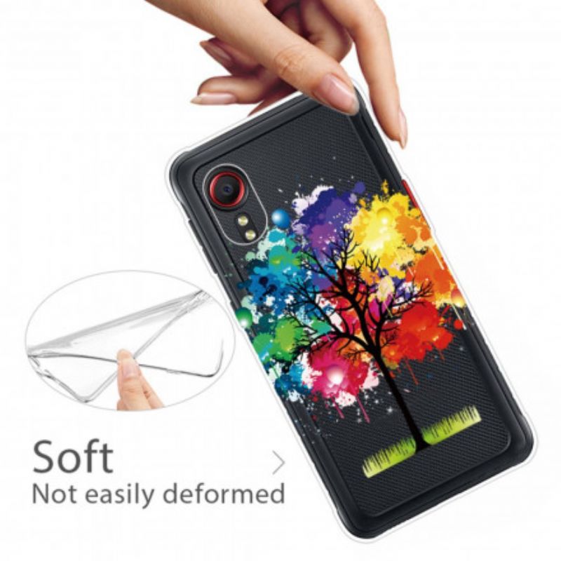 Skal Samsung Galaxy Xcover 5 Transparent Akvarellträd