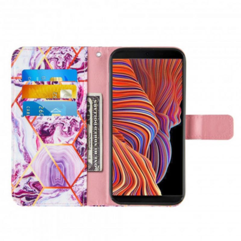 Skyddsfodral Samsung Galaxy Xcover 5 Geometrisk Marmor