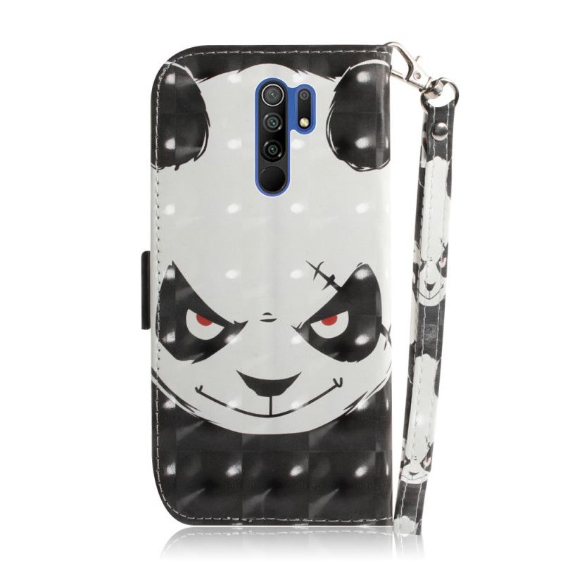 Fodral för Xiaomi Redmi 9 Arg Panda Med Rem