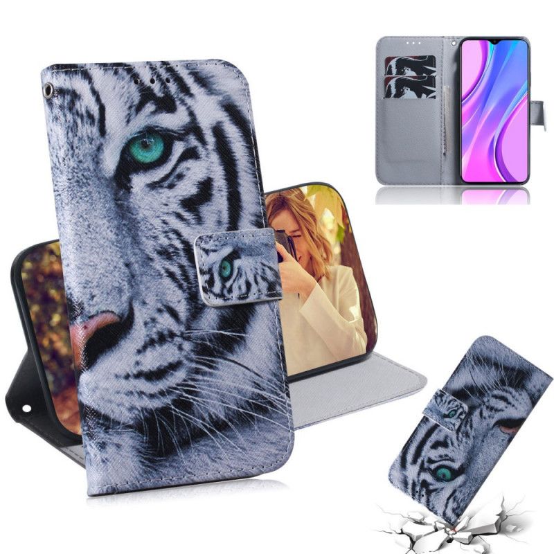 Fodral för Xiaomi Redmi 9 Tiger Ansikte