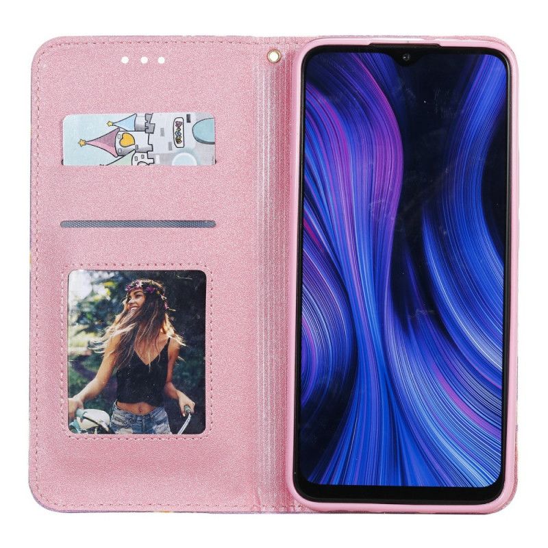 Folio-fodral Xiaomi Redmi 9 Rosa Prästkragar