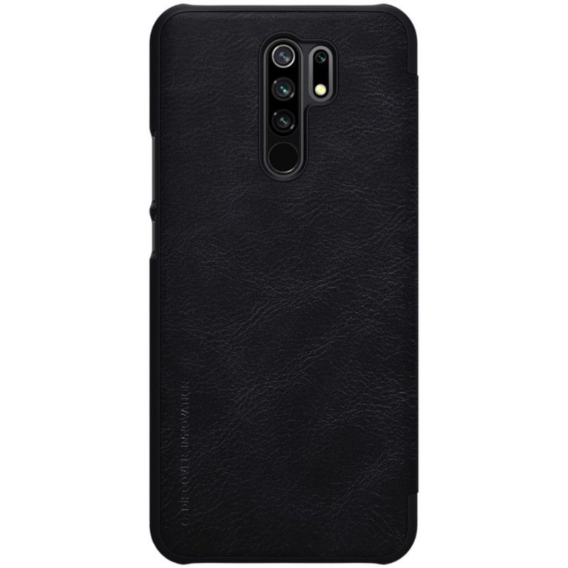 Folio-fodral Xiaomi Redmi 9 Svart Nillkin Qin-Serien