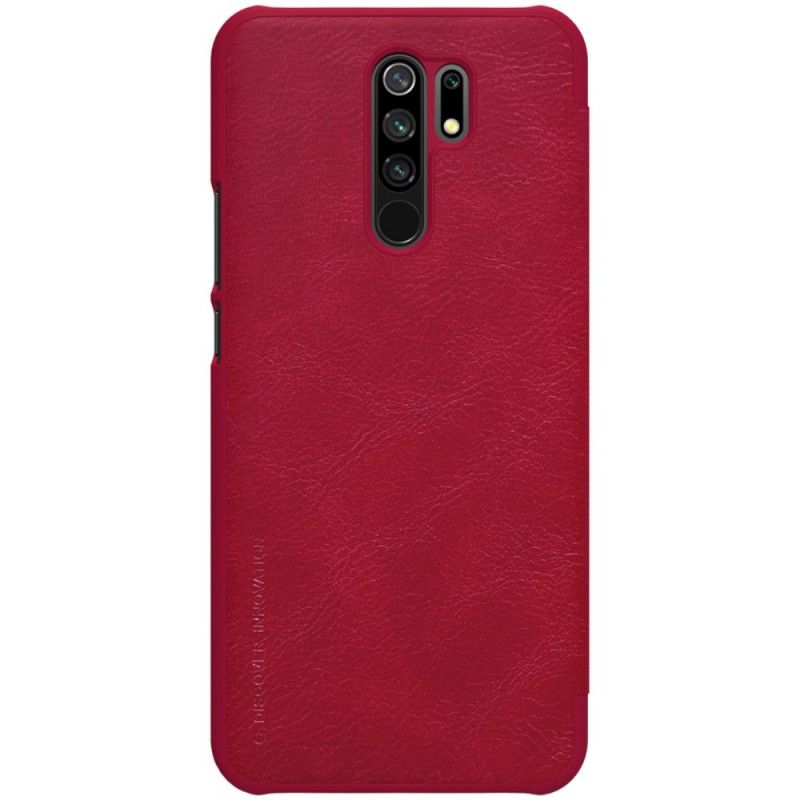 Folio-fodral Xiaomi Redmi 9 Svart Nillkin Qin-Serien