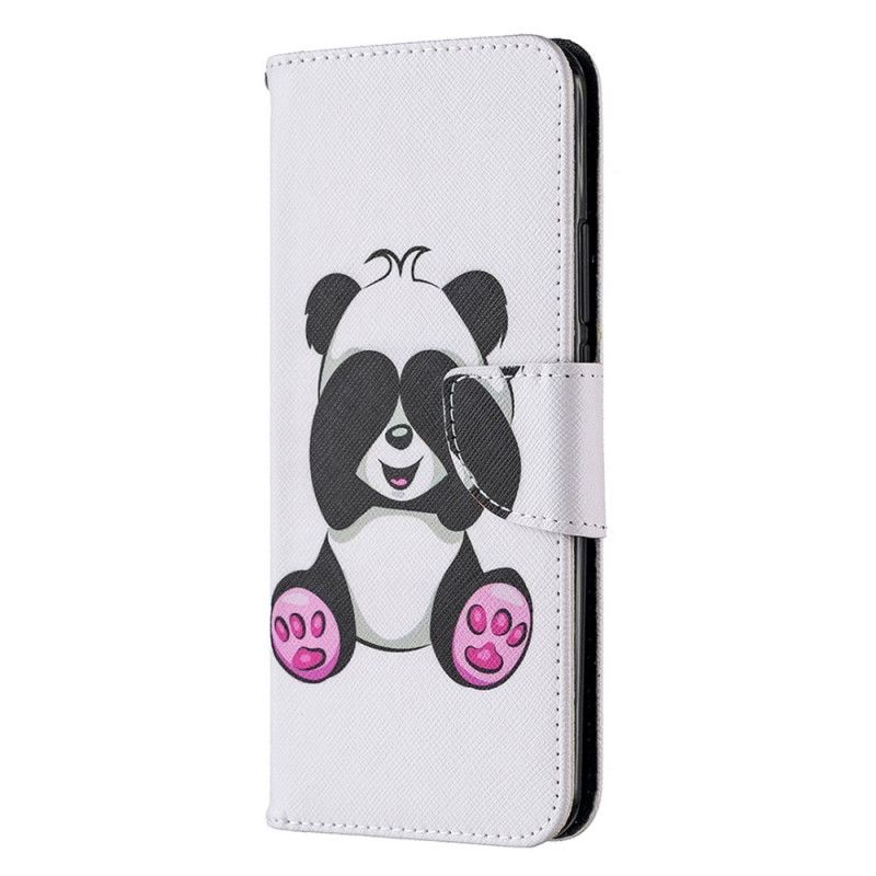 Läderfodral Xiaomi Redmi 9 Mobilskal Rolig Panda