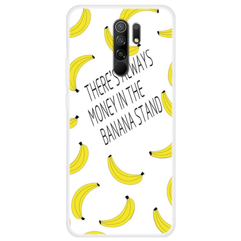 Skal för Xiaomi Redmi 9 Genomskinliga Bananpengar