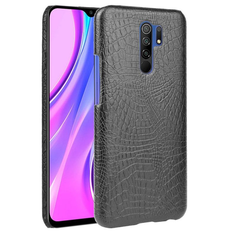 Skal Xiaomi Redmi 9 Svart Krokodilhudstil