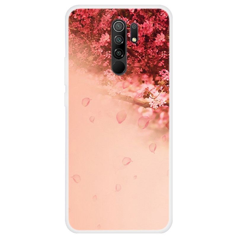 Skal Xiaomi Redmi 9 Transparent Romantiskt Träd