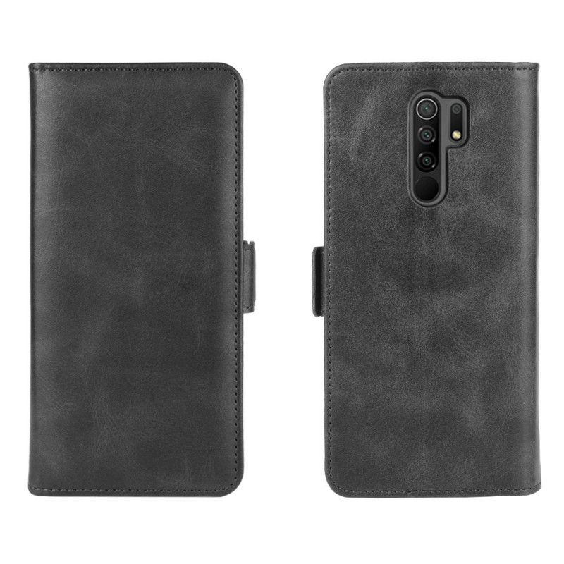 Skyddsfodral Xiaomi Redmi 9 Svart Dubbel Klaff