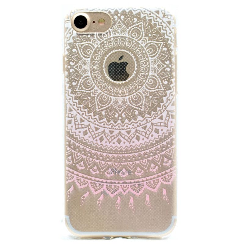 Skal för iPhone 7 / 8 / SE 2 Rosa Transparent Färgglad Mandala