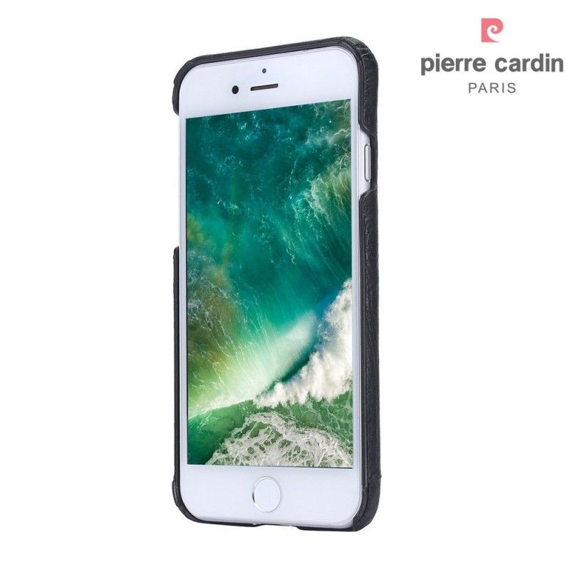 Skal iPhone 7 / 8 / SE 2 Grå Pierre Cardin Läder