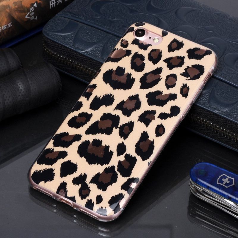 Skal iPhone 7 / 8 / SE 2 Marmor I Leopardstil