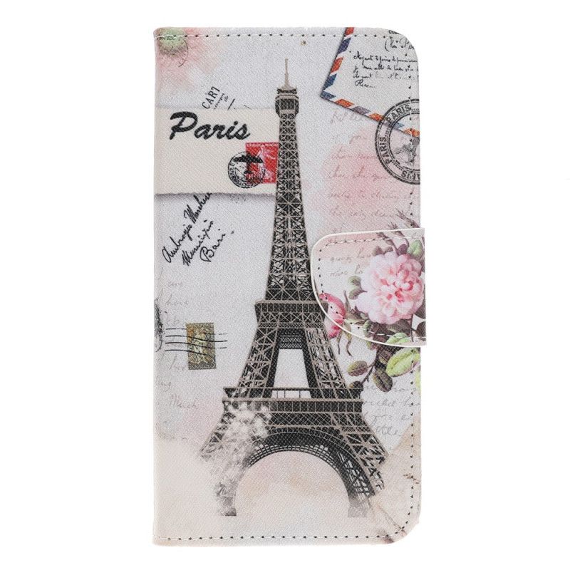 Fodral för iPhone 12 Mini Retro Eiffeltornet
