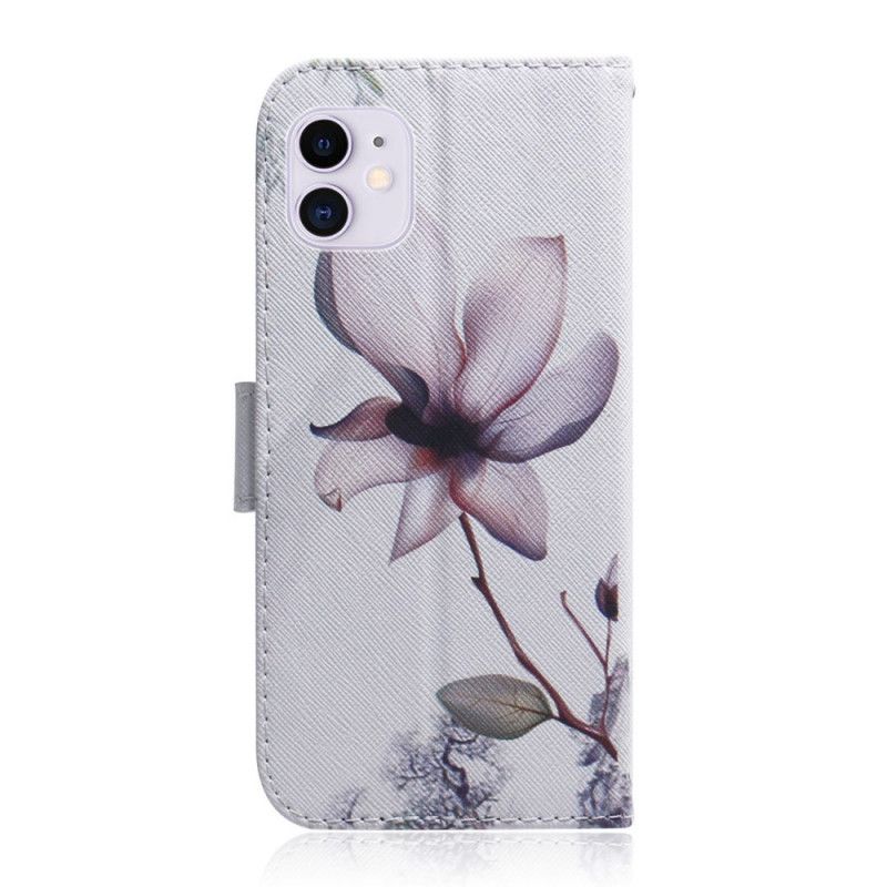 Fodral iPhone 12 Mini Gammal Rosblomma