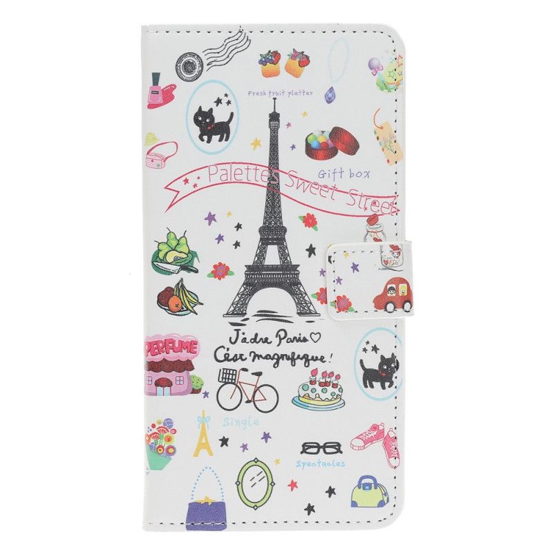 Läderskal iPhone 12 Mini Jag Älskar Paris