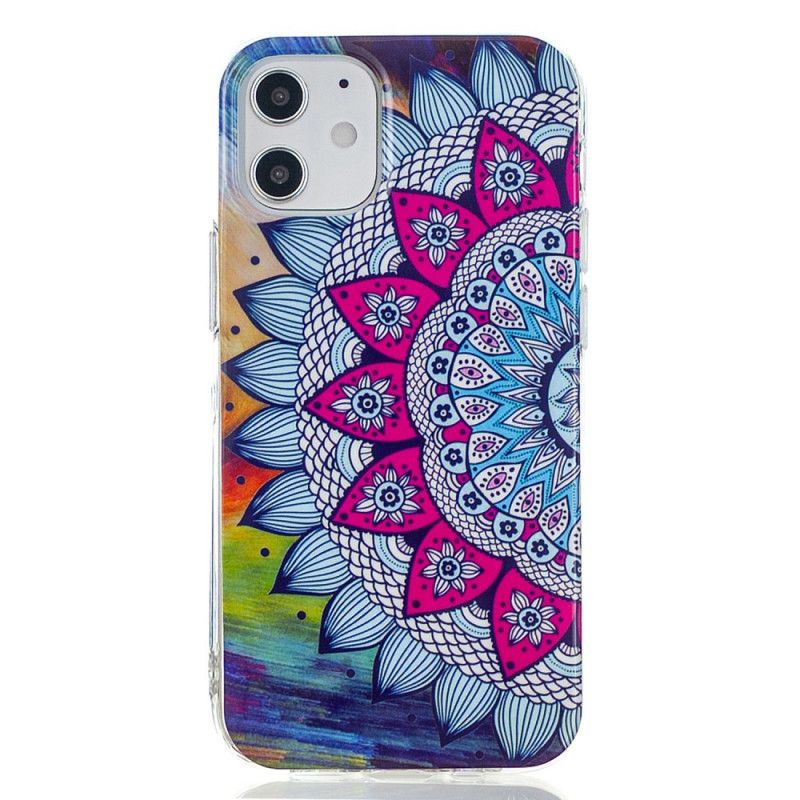 Skal iPhone 12 Mini Fluorescerande Mandala