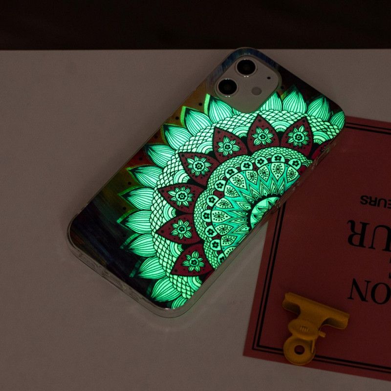 Skal iPhone 12 Mini Fluorescerande Mandala