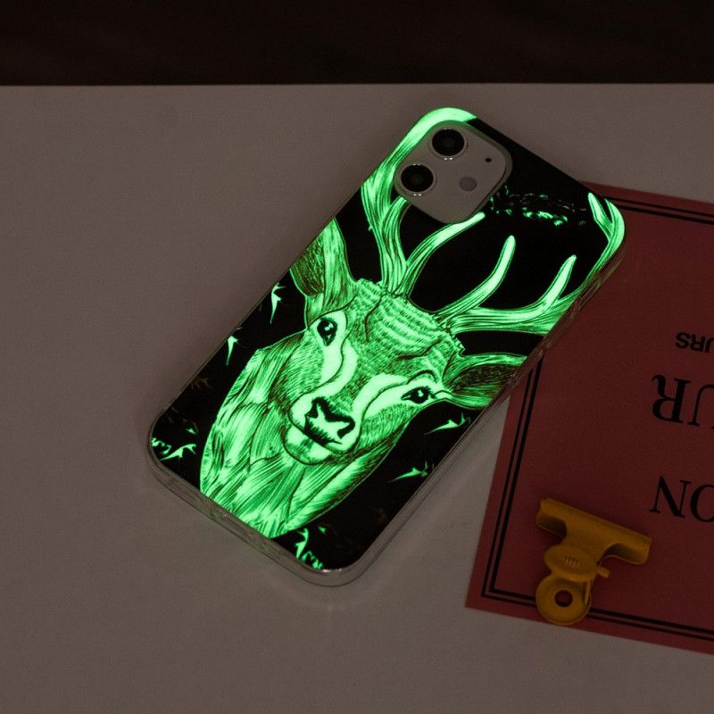 Skal iPhone 12 Mini Mobilskal Fluorescerande Majestätisk Hjort