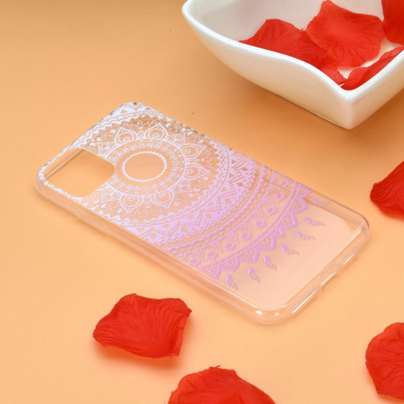 Skal iPhone 12 Mini Rosa Transparent Färgad Mandala