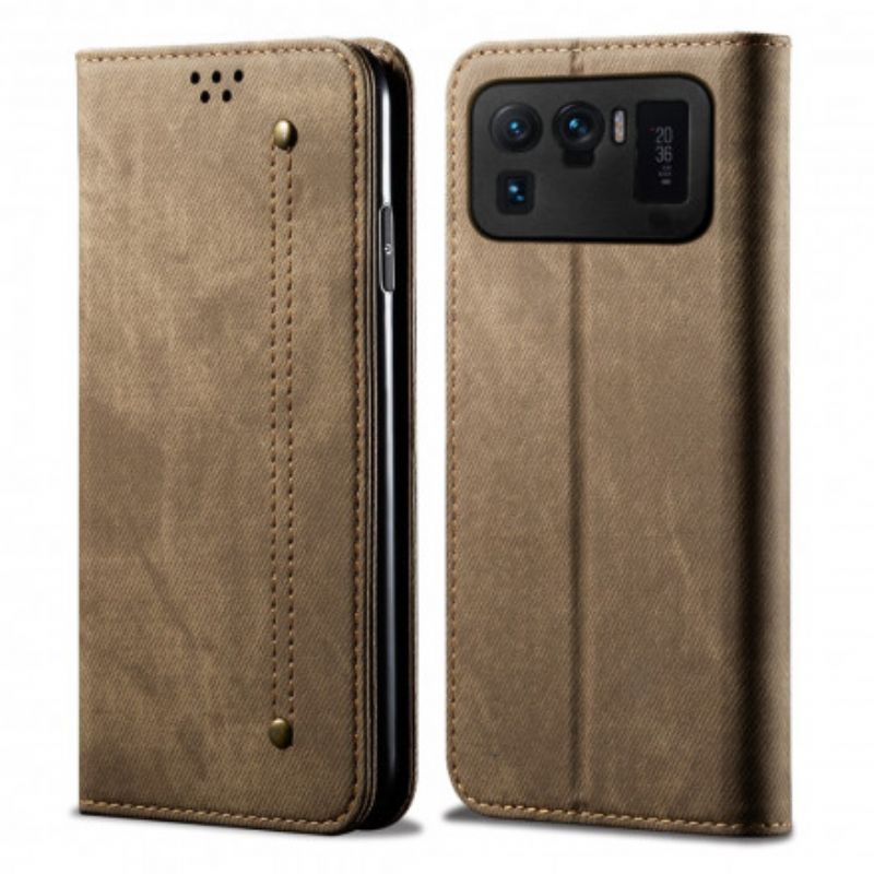 Folio-fodral Xiaomi Mi 11 Ultra Telefonfodral Jeans I Konstläder