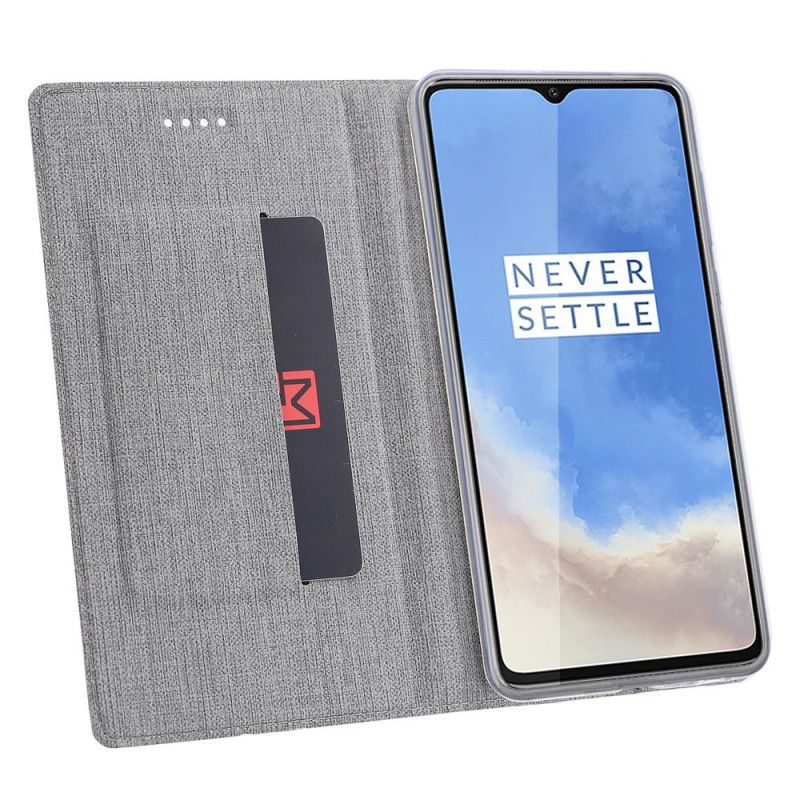 Folio-fodral OnePlus 7T Svart Strukturerad Vili Dmx