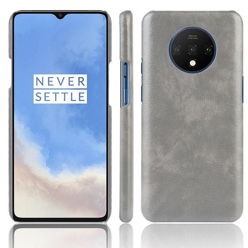 Skal för OnePlus 7T Svart Prestanda Lychee Läder Effekt