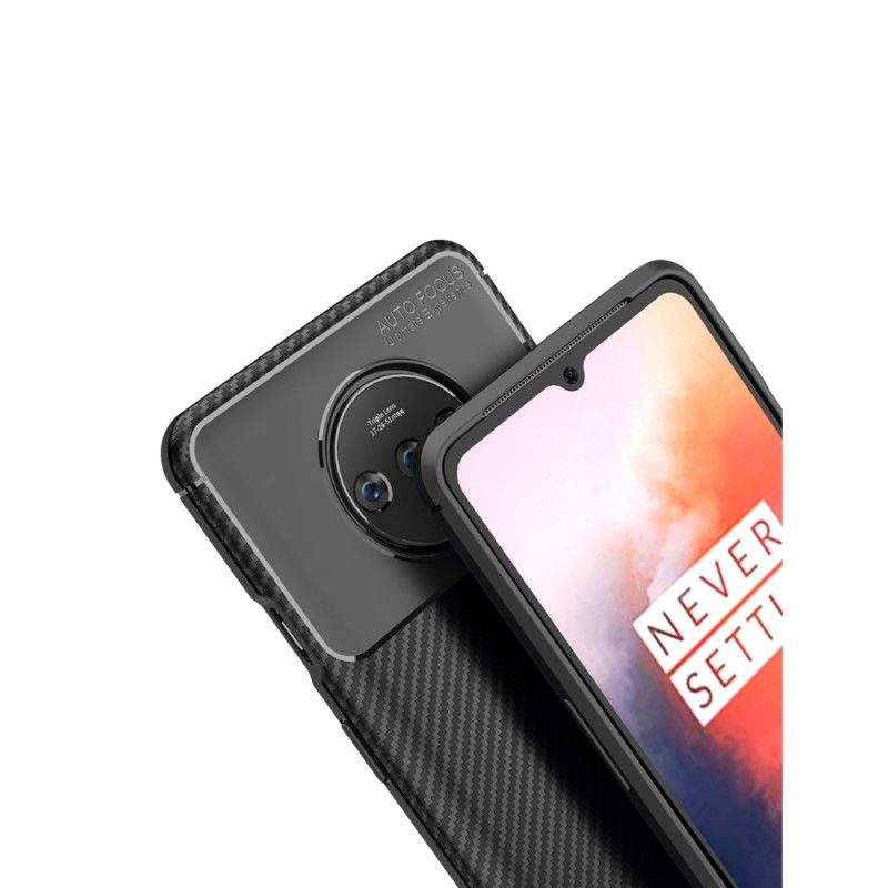 Skal OnePlus 7T Svart Flexibel Kolfiberstruktur