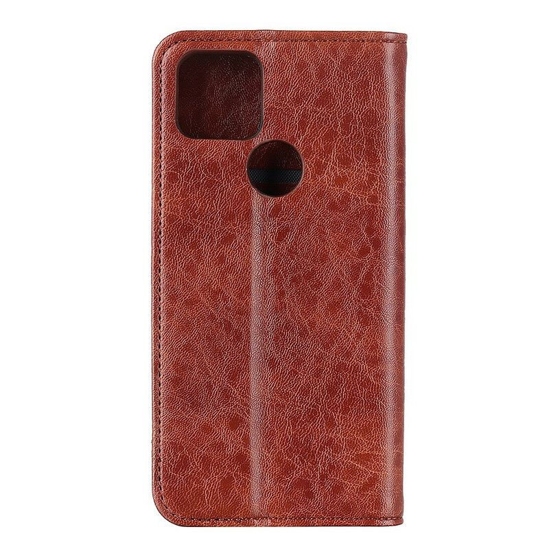 Folio-fodral Google Pixel 5a 5g Split Leather Texture