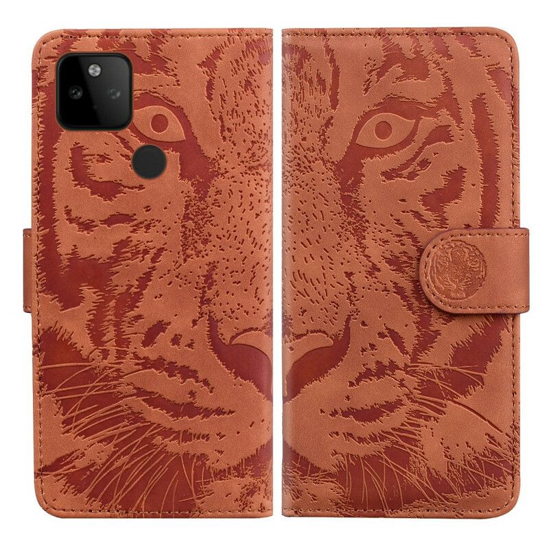 Skyddsfodral Google Pixel 5a 5g Tiger Face Print