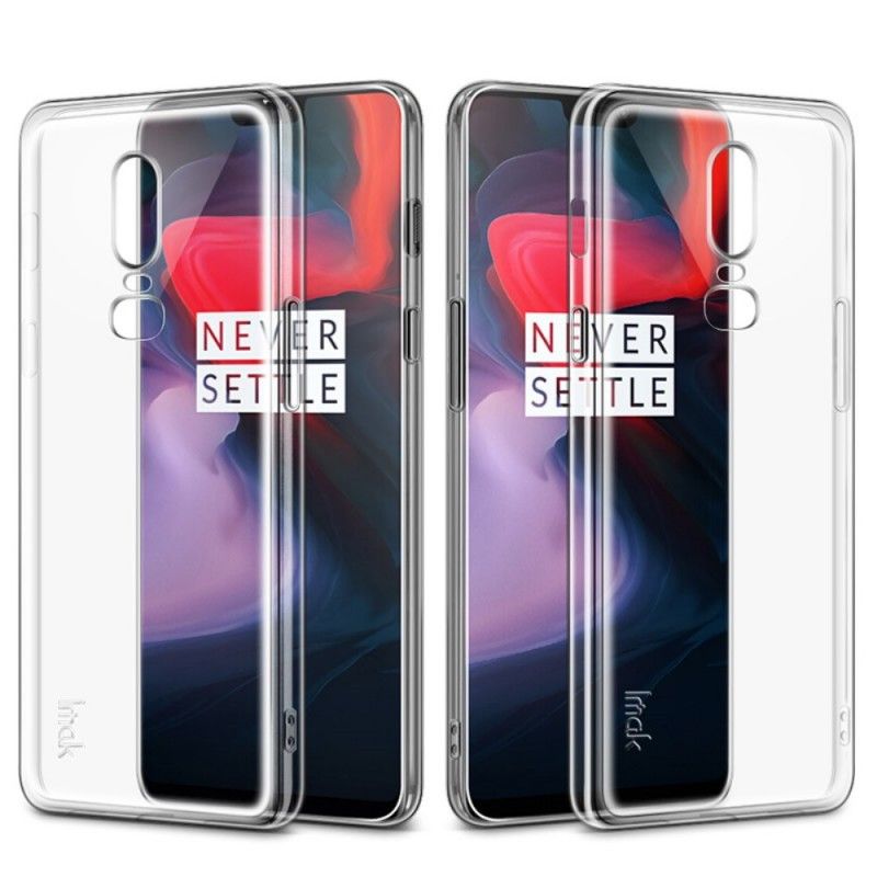 Skal OnePlus 6 Mobilskal Transparent Imak