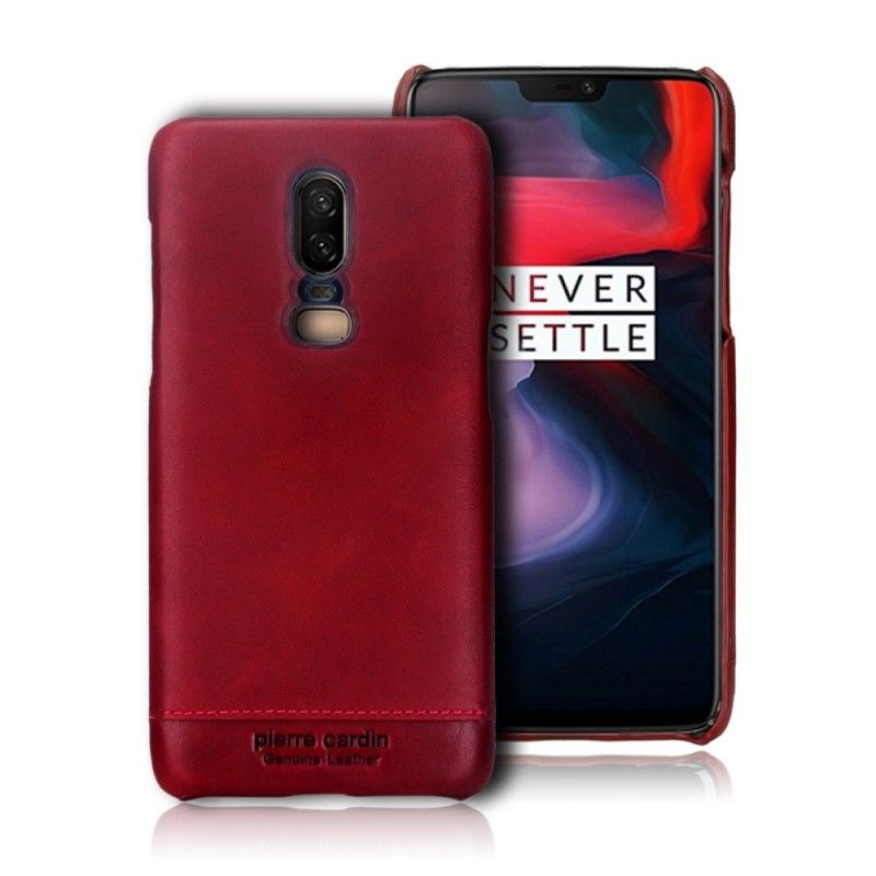 Skal OnePlus 6 Svart Pierre Cardin Läder