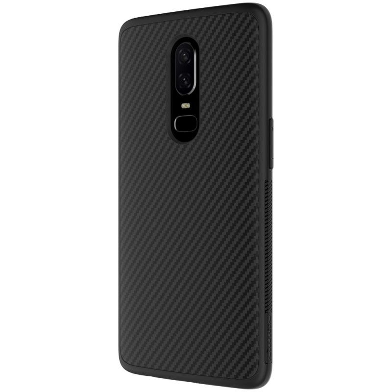 Skal OnePlus 6 Syntetfiber Och Magnetfolie