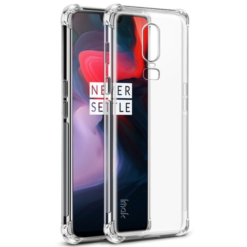 Skal OnePlus 6 Transparent Mobilskal Imak Hudkänsla