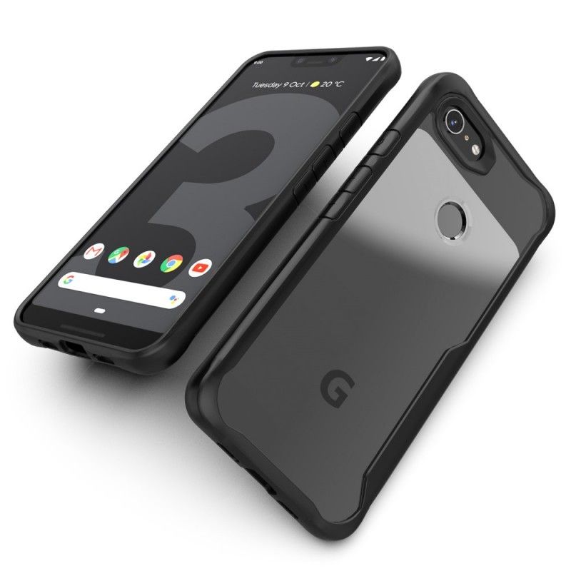 Skal Google Pixel 3A XL Svart Fasad Kanthybrid