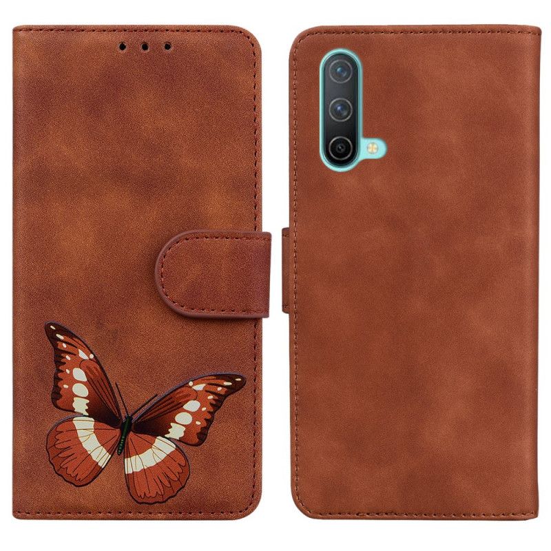 Fodral För Oneplus Nord Ce 5g Skin-touch Butterfly