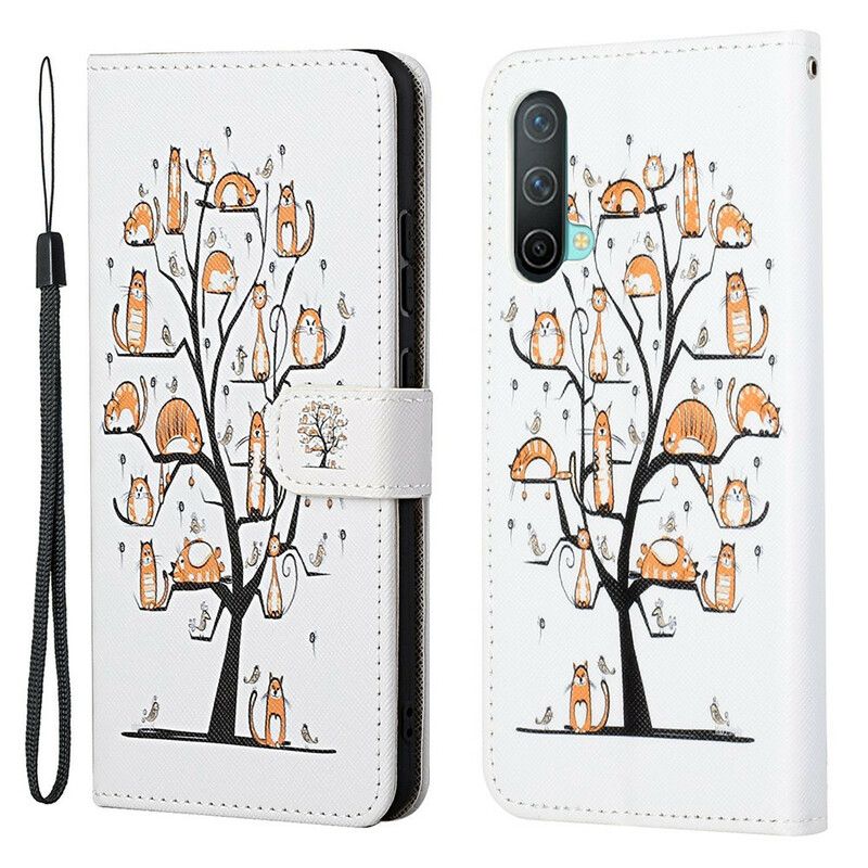 Fodral Oneplus Nord Ce 5g Funky Cats Strappy