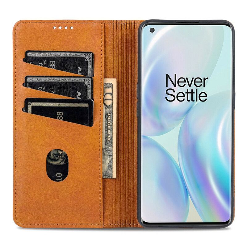 Folio-fodral Oneplus Nord Ce 5g Telefonfodral Azns Läderstil