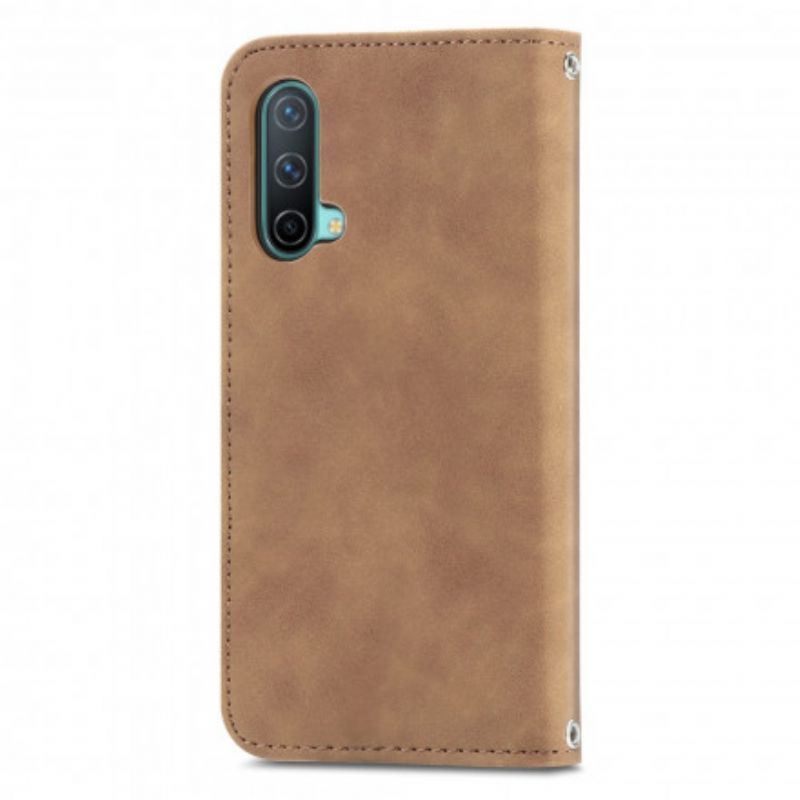 Folio-fodral Oneplus Nord Ce 5g Telefonfodral Skin-touch Design