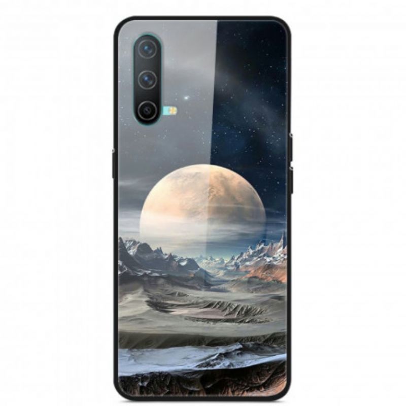 Skal För Oneplus Nord Ce 5g Space Moon Tempered Glass