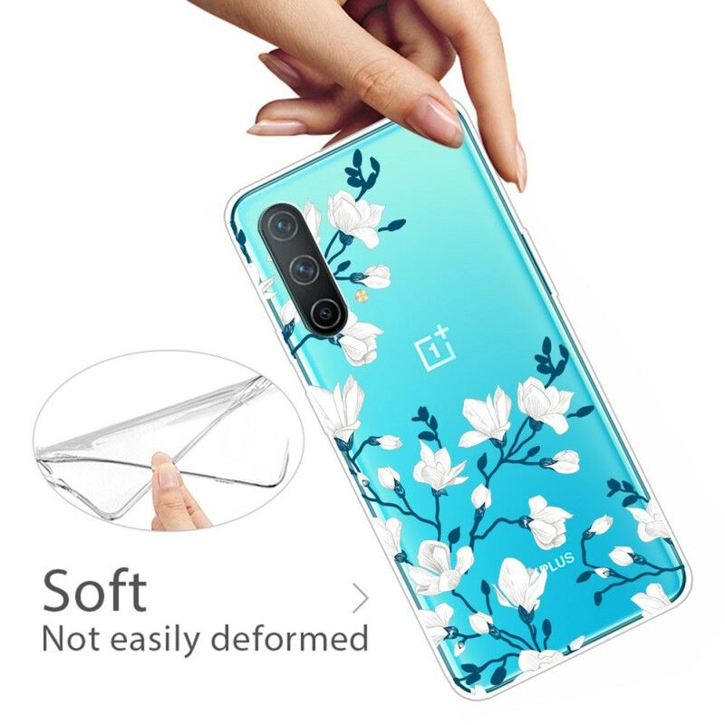 Skal Oneplus Nord Ce 5g Vita Blommor