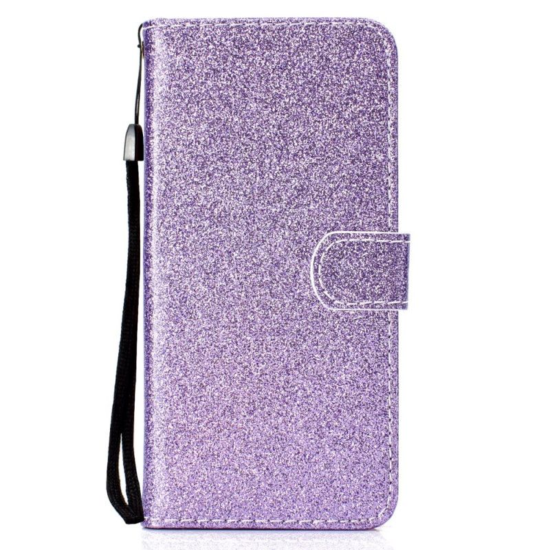 Fodral för Huawei P Smart Plus 2019 Magenta Glitter