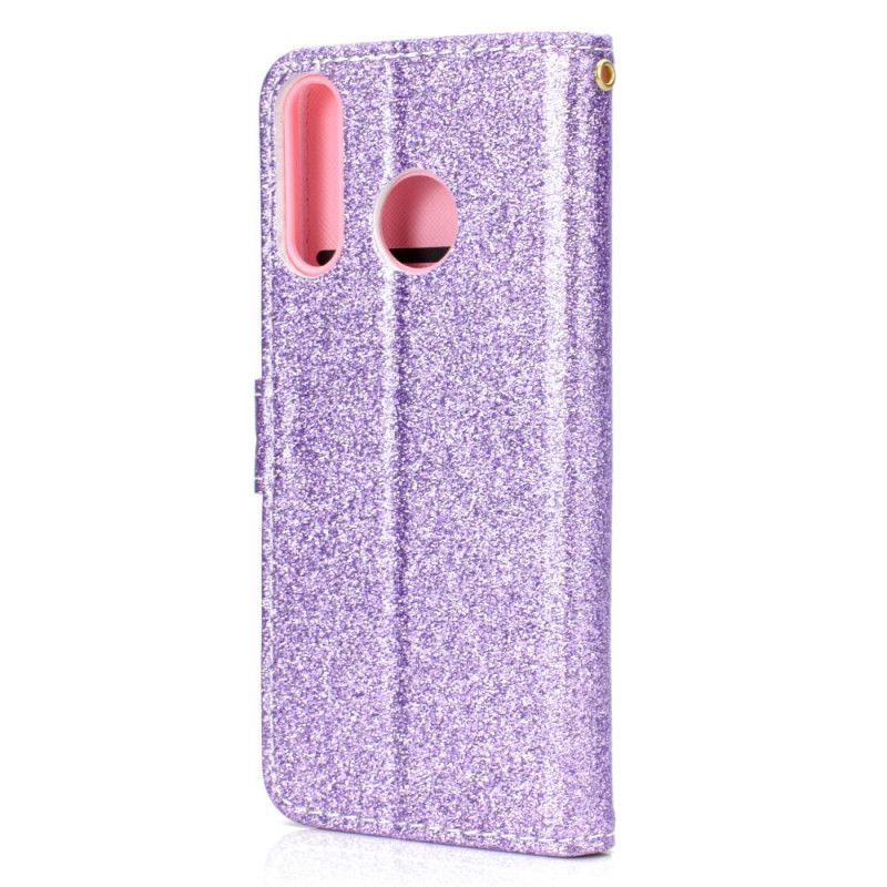 Fodral för Huawei P Smart Plus 2019 Magenta Glitter