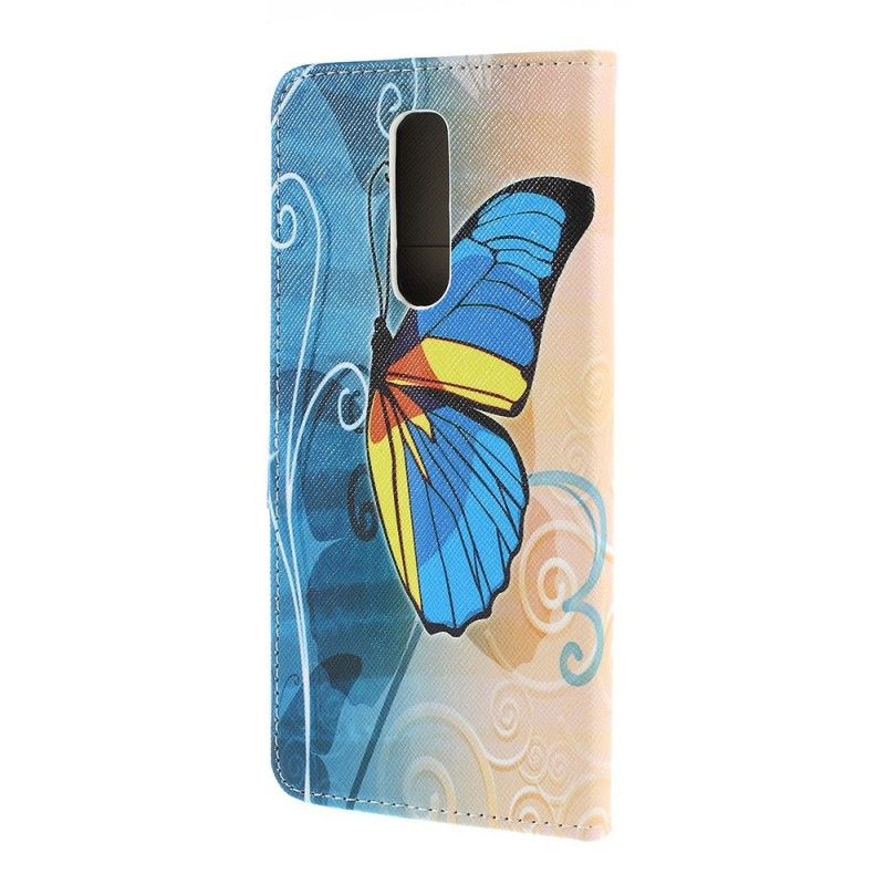 Fodral för Sony Xperia 1 Blå Och Gula Fjärilar