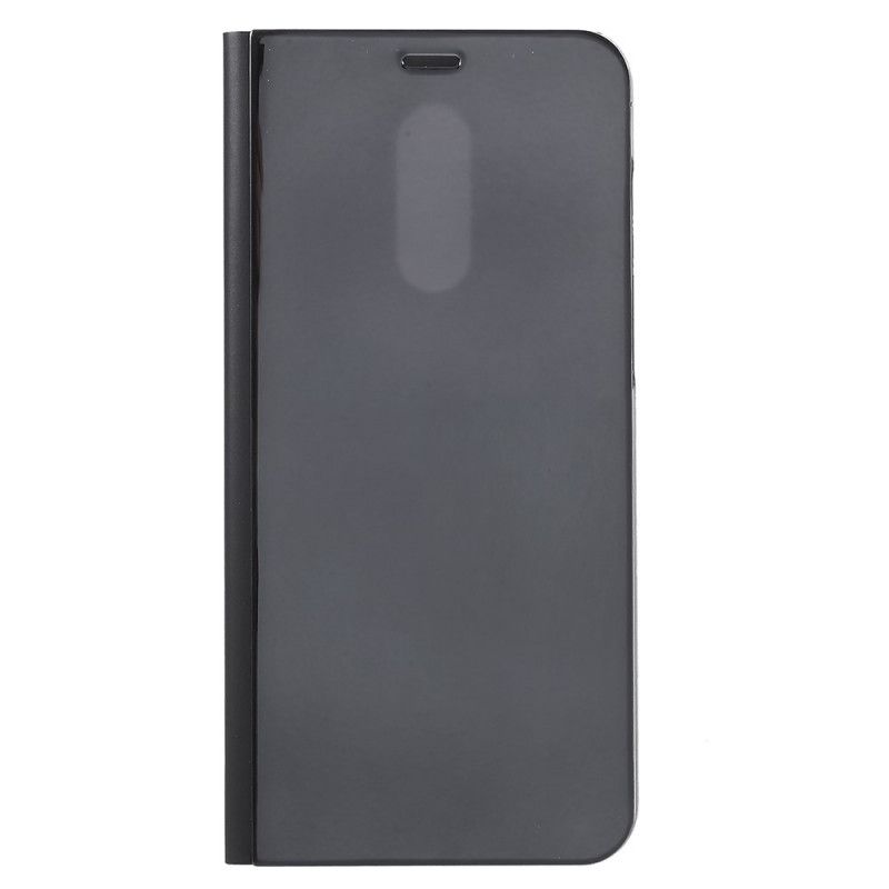 Folio-fodral för Xiaomi Redmi Note 5 Svart Spegel Och Läderstil